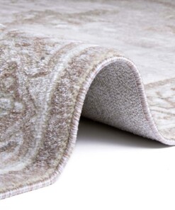 Vintage vloerkleed Aubusson Mirage - roze/crème - close up, thumbnail