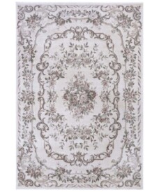 Klassiek vloerkleed Aubusson Flore - crème/roze - overzicht boven, thumbnail Klassiek vloerkleed Aubusson Flore - crème/roze - overzicht boven, thumbnail