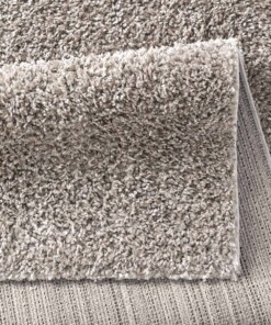 Vierkant hoogpolig vloerkleed effen  Classic - grijs - close up vouw, thumbnail Vierkant hoogpolig vloerkleed effen  Classic - grijs - close up vouw, thumbnail