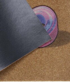 Deurmat Hello kokos-optiek - bruin/multi - close up, thumbnail Deurmat Hello kokos-optiek - bruin/multi - close up, thumbnail