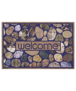 Deurmat Welcome Stones - multi - overzicht boven