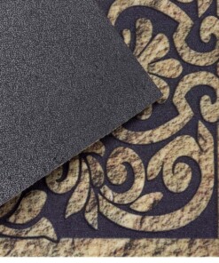Deurmat Home Swirls - beige/grijs - close up, thumbnail
