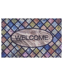 Deurmat Welcome Tiles - multi - overzicht boven, thumbnail