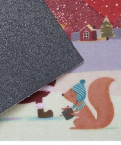 Deurmat Merry Christmas - rood - close up, thumbnail Deurmat Merry Christmas - rood - close up, thumbnail