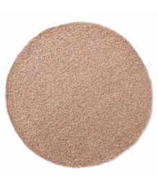Rond vloerkleed hoogpolig effen Spectrum - beige - overzicht boven, thumbnail Rond vloerkleed hoogpolig effen Spectrum - beige - overzicht boven, thumbnail