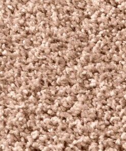 Rond vloerkleed hoogpolig effen Spectrum - beige - close up materiaal, thumbnail