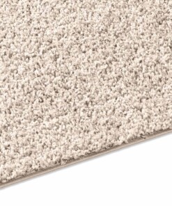 Hoogpolig vloerkleed effen Spectrum - crème - close up zijkant, thumbnail