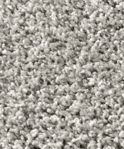 Hoogpolig vloerkleed effen Spectrum - lichtgrijs - close up materiaal, thumbnail