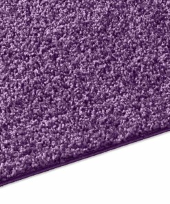 Hoogpolige loper effen Spectrum - paars - close up zijkant, thumbnail