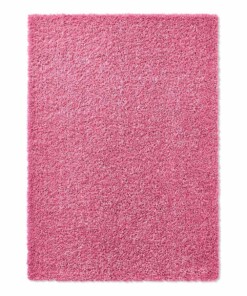 Hoogpolig vloerkleed effen Spectrum - roze - overzicht boven