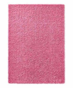 Hoogpolige loper effen Spectrum - roze - overzicht boven, thumbnail