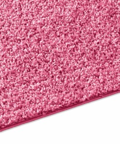 Hoogpolige loper effen Spectrum - roze - close up zijkant, thumbnail