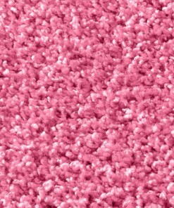 Rond vloerkleed hoogpolig effen Spectrum - roze - close up materiaal, thumbnail