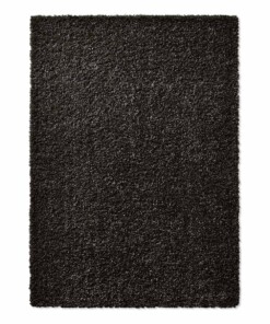 Hoogpolig vloerkleed effen Spectrum - zwart - overzicht boven, thumbnail Hoogpolig vloerkleed effen Spectrum - zwart - overzicht boven, thumbnail