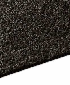Hoogpolig vloerkleed effen Spectrum - zwart - close up zijkant, thumbnail Hoogpolig vloerkleed effen Spectrum - zwart - close up zijkant, thumbnail