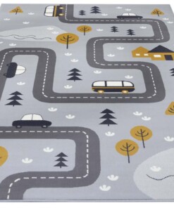 Speelkleed Adventure in Nature - grijs/mosterdgeel - overzicht schuin, thumbnail