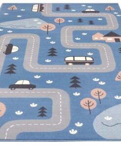 Speelkleed Adventure in Nature - blauw - overzicht schuin, thumbnail