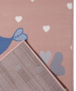 Kindervloerkleed vogels Lovely Birds - roze - close up, thumbnail