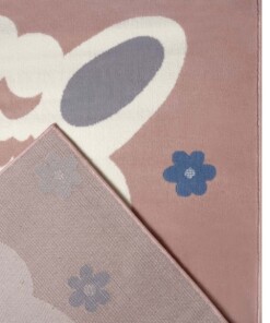 Kindervloerkleed lama Lonetta - roze - close up, thumbnail