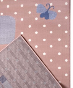 Kindervloerkleed zebra Zibbie - roze - close up, thumbnail