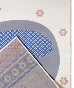 Kindervloerkleed olifant Happy - roze/crème - close up, thumbnail Kindervloerkleed olifant Happy - roze/crème - close up, thumbnail