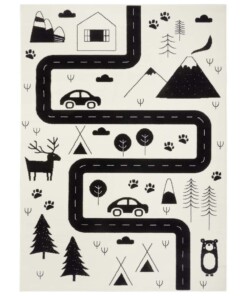 Speelkleed wegen Rocky Roads - crème/zwart - overzicht boven, thumbnail