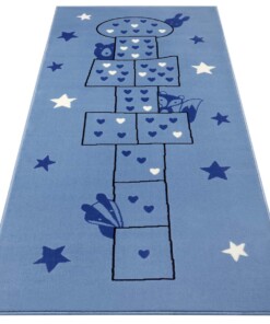 Speelkleed Hink Stap Sprong - blauw - overzicht schuin, thumbnail Speelkleed Hink Stap Sprong - blauw - overzicht schuin, thumbnail