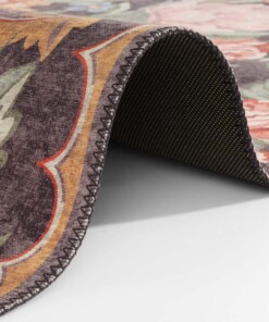 Rozenkelim vloerkleed Florence - Meerkleurig - close up, thumbnail