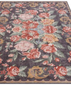 Rozenkelim vloerkleed Florence - Meerkleurig - overzicht schuin, thumbnail