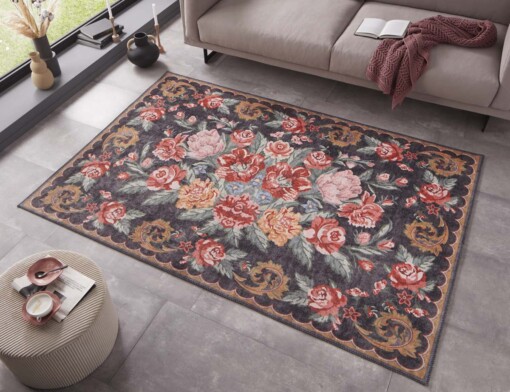 Rozenkelim vloerkleed Florence - Meerkleurig - sfeer