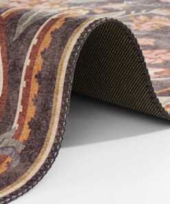 Rozenkelim vloerkleed Violet - Meerkleurig - close up, thumbnail