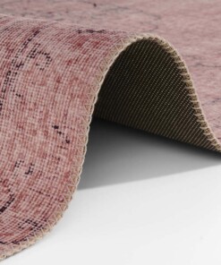 Vintage vloerkleed Ida - roze - close up, thumbnail Vintage vloerkleed Ida - roze - close up, thumbnail