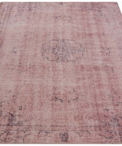 Vintage vloerkleed Ida - roze - overzicht schuin, thumbnail Vintage vloerkleed Ida - roze - overzicht schuin, thumbnail