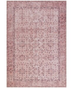 Vintage vloerkleed Blanche - roze - overzicht boven