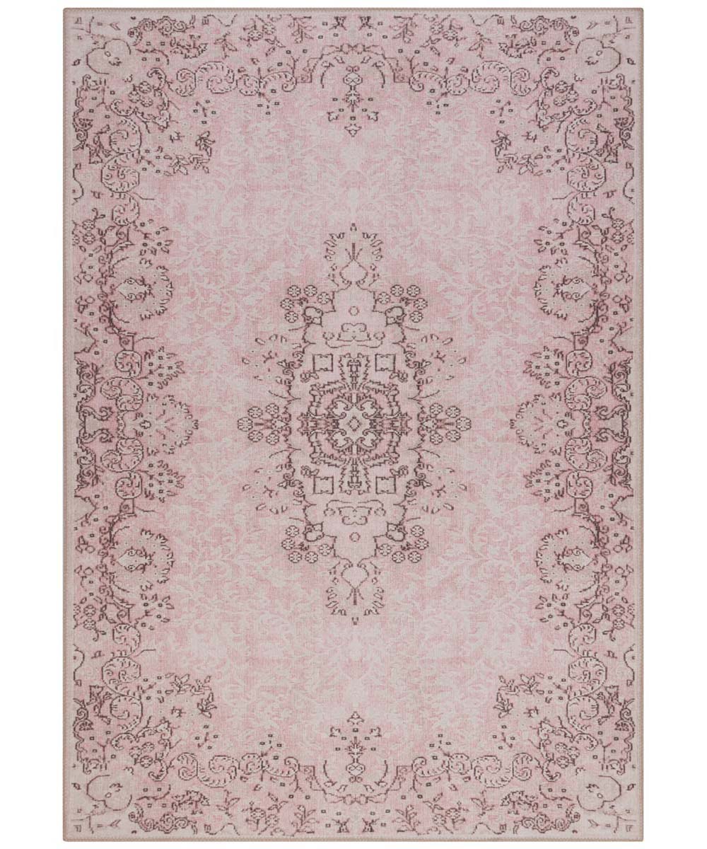 Vintage vloerkleed Rosa - roze |