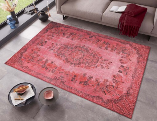 Vintage vloerkleed Royal - roze - sfeer