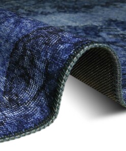 Vintage vloerkleed Royal - donkerblauw - close up, thumbnail Vintage vloerkleed Royal - donkerblauw - close up, thumbnail