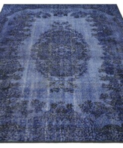 Vintage vloerkleed Royal - donkerblauw - overzicht schuin, thumbnail Vintage vloerkleed Royal - donkerblauw - overzicht schuin, thumbnail