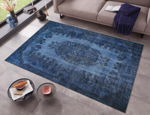 Vintage vloerkleed Royal - donkerblauw - sfeer