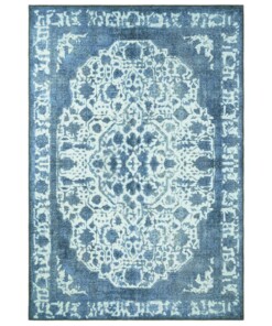 Vintage vloerkleed Rorsch - lichtblauw - overzicht boven, thumbnail