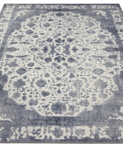 Vintage vloerkleed Rorsch - zilver/grijs - overzicht schuin, thumbnail Vintage vloerkleed Rorsch - zilver/grijs - overzicht schuin, thumbnail