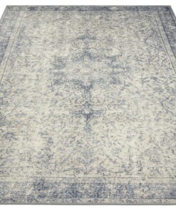 Vintage vloerkleed Atticus - grijs - overzicht schuin, thumbnail