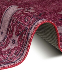 Vintage vloerkleed Madeline - paars - close up, thumbnail