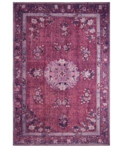 Vintage vloerkleed Madeline - paars - overzicht boven, thumbnail