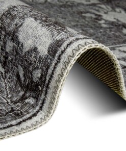 Vintage vloerkleed Madeline - donkergrijs - close up, thumbnail Vintage vloerkleed Madeline - donkergrijs - close up, thumbnail