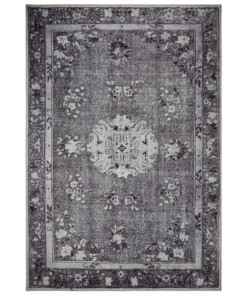 Vintage vloerkleed Madeline - donkergrijs - overzicht boven, thumbnail Vintage vloerkleed Madeline - donkergrijs - overzicht boven, thumbnail