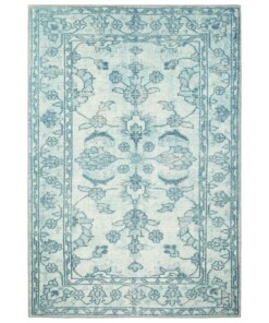 Vintage vloerkleed Vivian - lichtblauw - overzicht boven, thumbnail