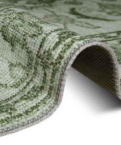 Vintage vloerkleed Vivian - groen - close up, thumbnail Vintage vloerkleed Vivian - groen - close up, thumbnail