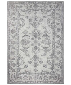 Vintage vloerkleed Vivian - grijs - overzicht boven, thumbnail