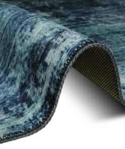 Vintage vloerkleed Orville - petrol - close up, thumbnail Vintage vloerkleed Orville - petrol - close up, thumbnail